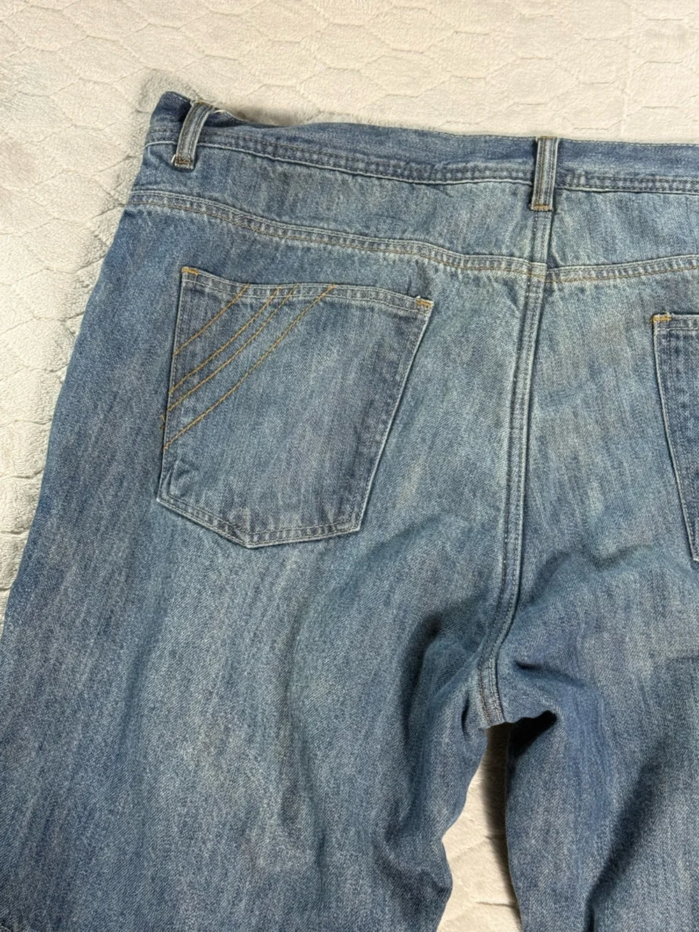 Iron Workers Motorcycle Riding Jeans 42x32 Mesh Lined Double Knee Denim